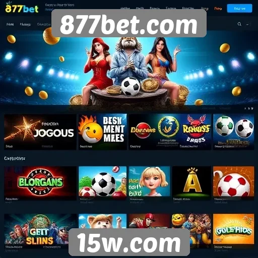 Opções de jogos disponíveis no site 877bet.com